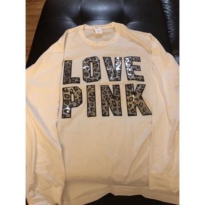 Victoria’s Secret PINK Long Sleeve Cheetah Logo